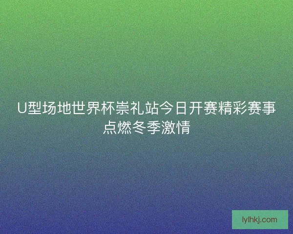 U型场地世界杯崇礼站今日开赛精彩赛事点燃冬季激情 U型场地世界杯崇礼站今日开赛精彩赛事点燃冬季激情